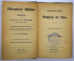 T 21 Kann : Immanuel Kant's Metaphysik der Sitten (1870)