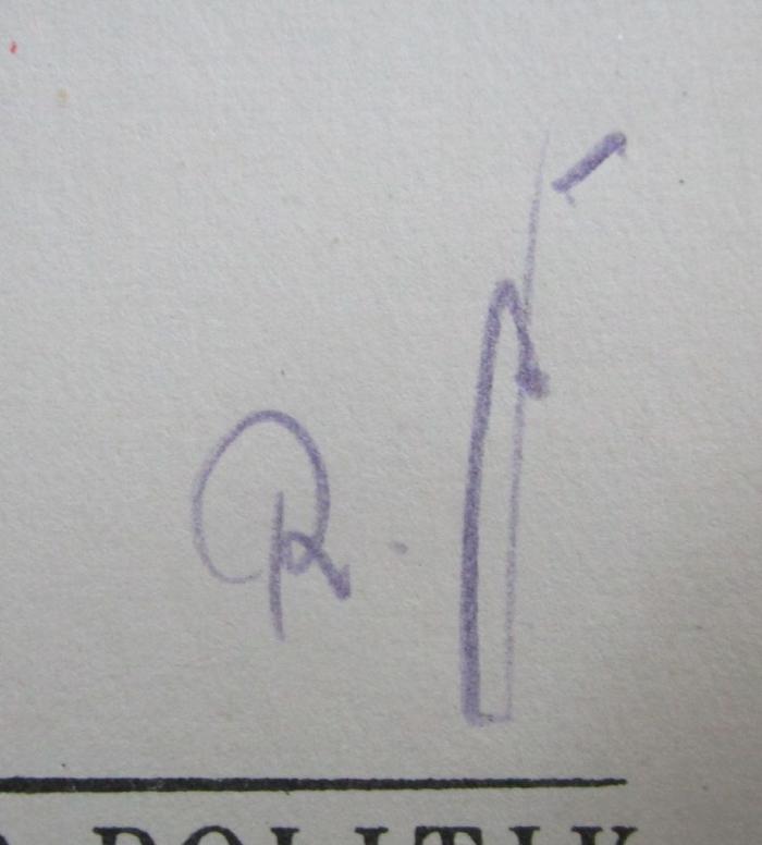 Gc 12 c 2.Ex.: Probleme des Leninismus (1926);- (unbekannt), Von Hand: ; 'R. [.]'. 