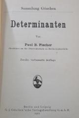 Ic 220 b 2.Ex.: Determinanten (1912)