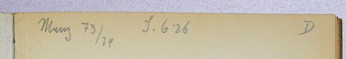 M 271 162 : Der Kampf um das Sozialistengesetz 1878 
 (1929);- (Nationalbibliothek Wien), Von Hand: Signatur, Nummer; 'M[anz] 73/ 29 
S. 6.26'. 