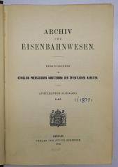 Da 41 : Archiv für Eisenbahnwesen (1895)