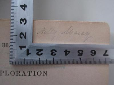 - (Marey, Nelly), Von Hand: Name; 'Nelly Marey'. 