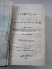 USA 20500 : A gazetteer of the state of Pennsylvania : with a map of the state  (1832)