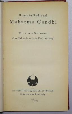 G 141 : Mahatma Gandhi (1923)