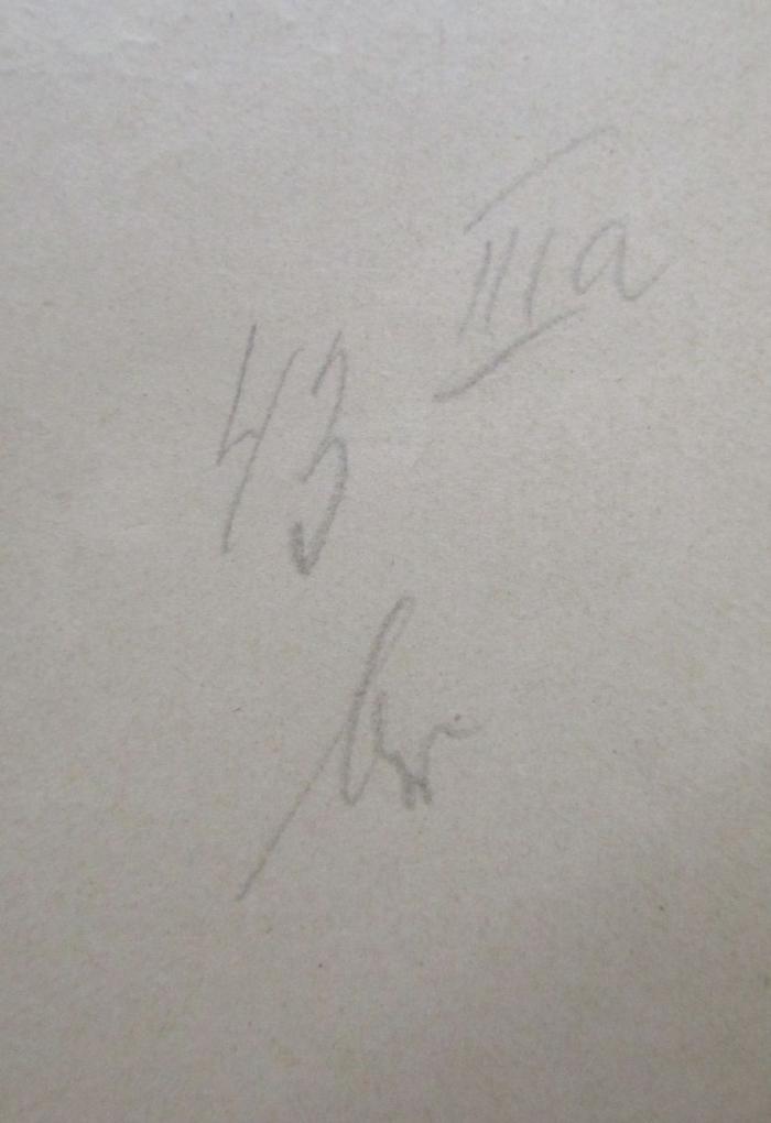 Tt 320: Die Industrie der Phenol-Aldehyd-Harze (1931);- (unbekannt), Von Hand: Nummer; '43 IIIa
br'. 