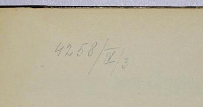 G 114 : Deutschtum und Anglophobie: Erster und Zweiter Band (1903/ 1904);- (Bibliothèque du Centre Européen de la Dotation Carnegie pour la Paix Internationale), Von Hand: Nummer, Signatur; '4258/IV/3'. 