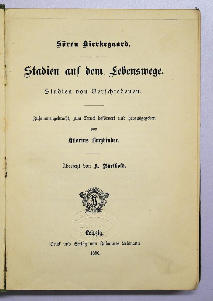 P 11 : Stadien auf dem Lebenswege (1886)