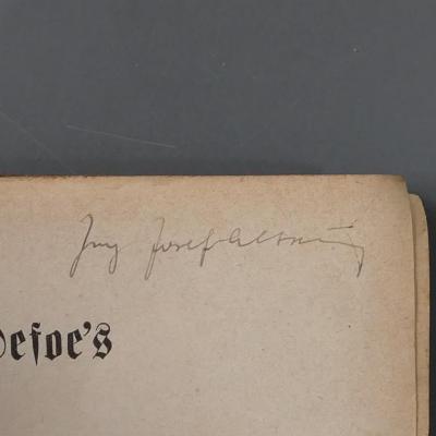 - (Altmann, Josef), Von Hand: Name, Exlibris; 'Ing Josef Altman[n]'. 