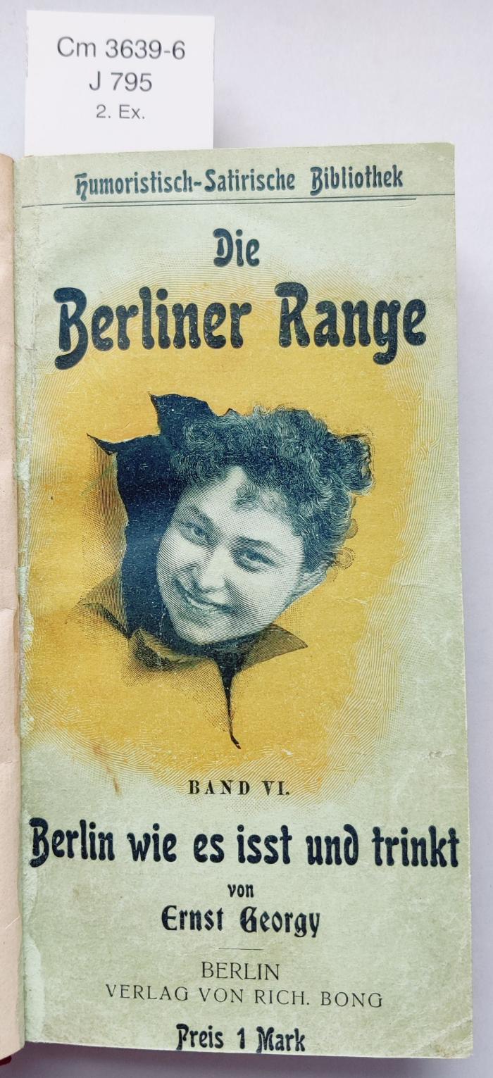 Cm 3639 6: Berlin, wie es ißt und trinkt