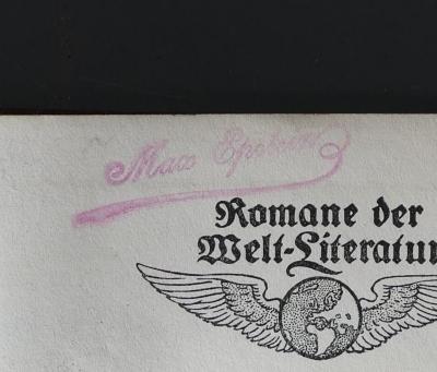 - (Epstein, Max), Stempel: Exlibris, Name; 'Max Epstein'. 
