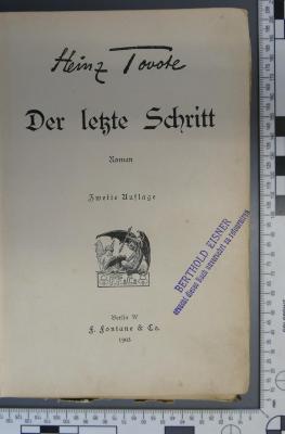  Der letzte Schritt (1903)