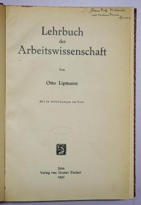 D 975 : Lehrbuch der Arbeitswissenschaft (1932)