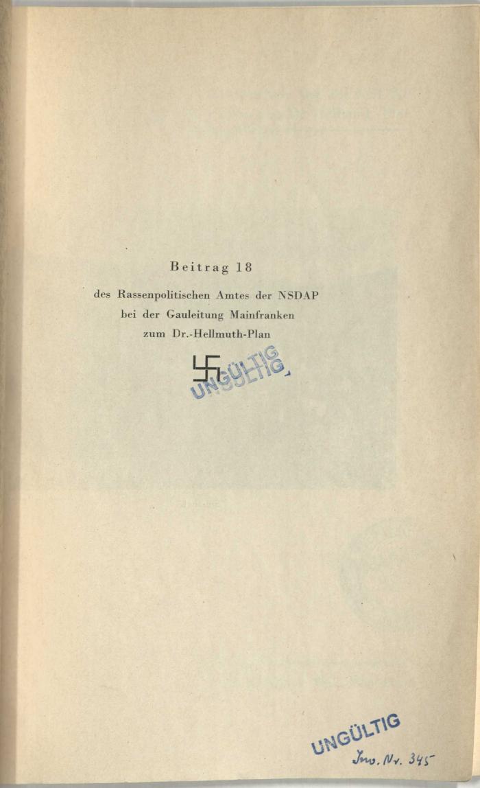 - (Justus-Liebig-Universität Gießen), Stempel: Besitzwechsel: makuliert; 'UNGÜLTIG'. 