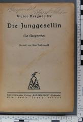  Die Junggesellin. "La Garçonne" (1924 [?])