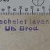 - (Techelet Lavan, Uherský Brod), Stempel: Exlibris, Name; 'Techelet lavan Uh. Brod.'.  (Prototyp)