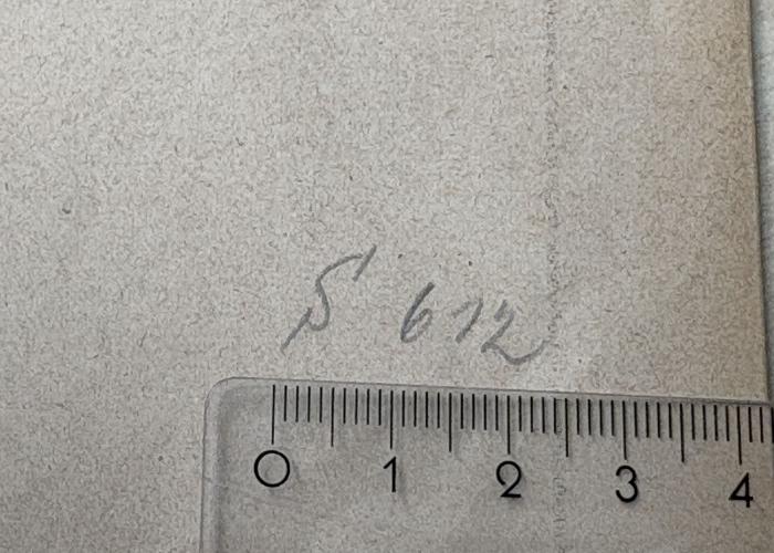 - (Arbeiter-Turn- und Sportschule), Von Hand: Signatur; 'S 612'. 