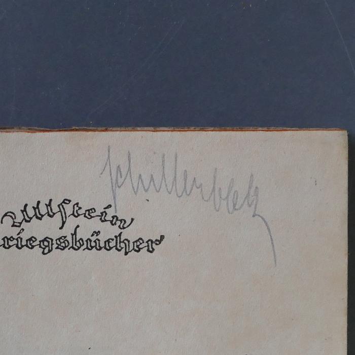 - (Schillerb[?], ?), Von Hand: Name; 'Schillerb[?]'. 