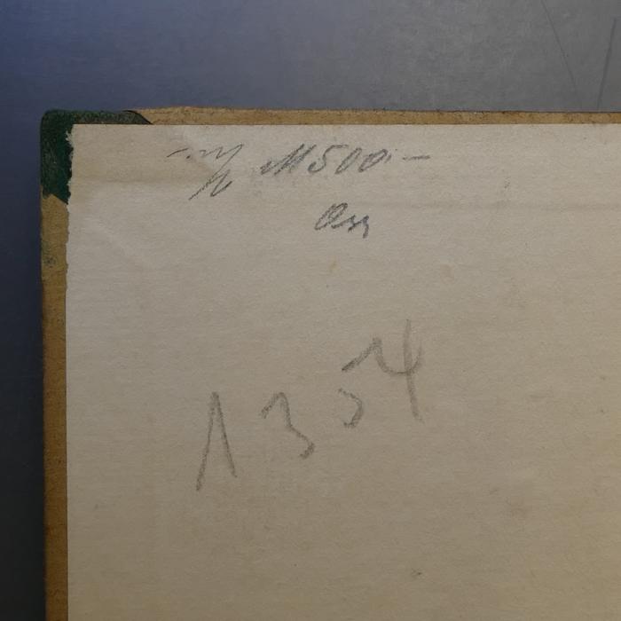 -, Von Hand: Preis, Notiz; '[...] M 500.-  Oss [?]'