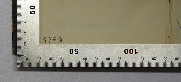 Da 151 : National-ökonomische Raketen (1871);-, Stempel: Nummer; '4789'