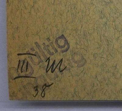 G 446 : Rumänien und die Mittelmächte (1939);- (Institut für Allgemeine Wehrlehre der Universität Berlin ), Von Hand: Signatur; 'III M 38'. 