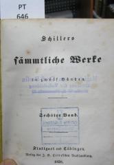  Schillers sämmtliche Werke in zwölf Bänden. Sechster Band. (1838)