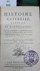 Histoire naturelle, générale et particuliere. Tome VIII (1785)
