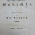  G. A. Bürger's Gedichte. Erster Theil. (1844)