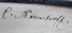 - (Bo[...]troff[?], C.), Von Hand: Autogramm, Name; 'C. Bo[...]troff.'. 