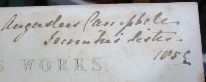  The poetical works of Lord Byron (1855);- (unbekannt), Von Hand: ; '[...]'. 