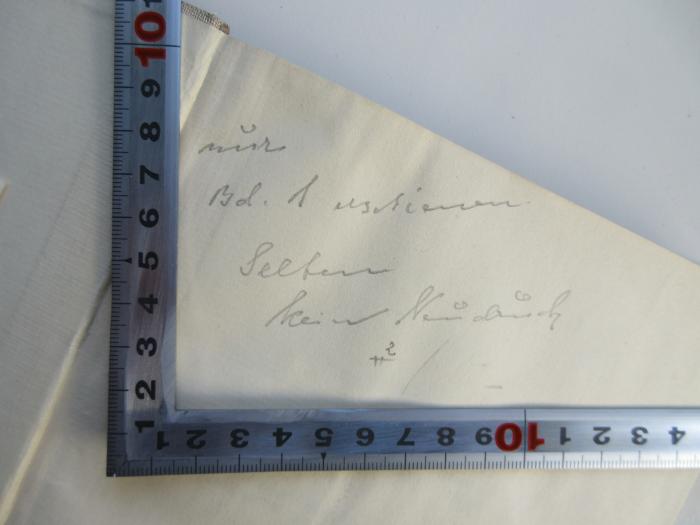 - (Seeligmüller, (?);Seeligmüller, Alexander E. ), Von Hand: Notiz; 'nur Bd. 1 erschienen 
Selten 
kein Nachdruck
# 2 /'. 