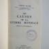 Pa 6810 (ausgesondert) : Les causes de la guerre mondiale : précis historique (1933)