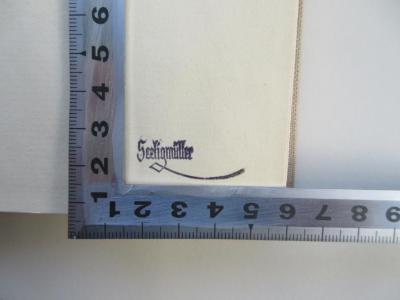 - (Seeligmüller, Alexander E. ), Stempel: Name; 'Seeligmüller'.  (Prototyp)
