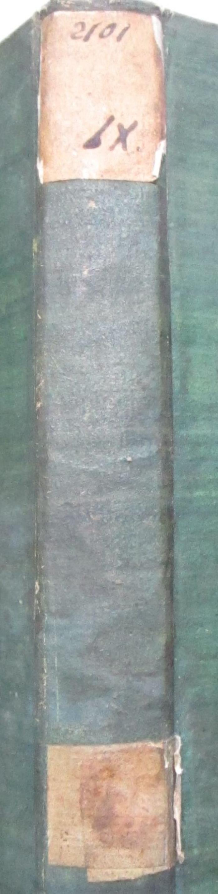  Allgemeine Geographische Ephemeriden. Neunter Band. (1802);- (unbekannt), Etikett: Signatur; '2101

IX.'. ;- (unbekannt), Etikett: Signatur; '[..]'. 