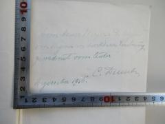 - (Wegerer, Alfred von;Dumba, Konstatin), Von Hand: Widmung; 'Dem Herrn Major a.D. Alfred von Wegerer in dankbaren Verehrung gewidmet vom Autor Dezember 1936. C. Dumba
'. 