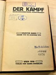71 14 0651 : Der Kampf : sozialdemokratische Monatsschrift. – Wien : Emmerling, 1916. – Jg. 9. (1916), H. 1-12. – 452 Seiten (1916)
