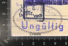 - (Fachverein der Buchbinder. Leipzig), Stempel: Berufsangabe/Titel/Branche; 'Fachverein der Buchbinder e.V. zu Leipzig'. 