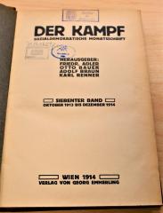 71 14 0651 : Der Kampf : sozialdemokratische Monatsschrift. – Wien : Emmerling, 1914. – Jg. 7. (1913/14), H. 1-12. – 544 Seiten (1913/14)