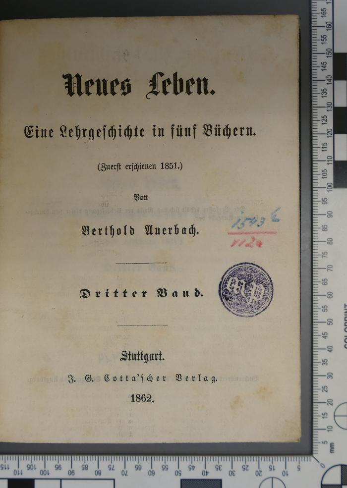 2006/414 : Neues Leben. Eine Lehrgeschichte in fünf Büchern (1862)