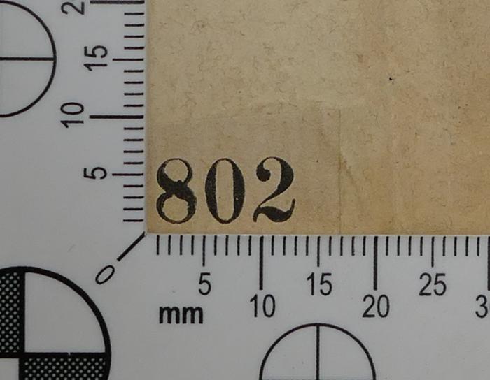 -, Etikett: Nummer; '802'