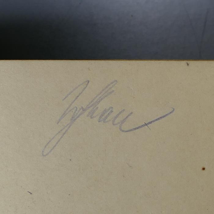 - (?., W. ), Von Hand: Name, Exlibris; 'W [...]au'. 