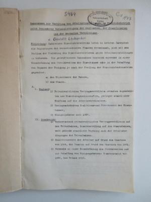 Cd 177 : Maßnahmen zur Verhütung von Arbeitseinstellungen im Eisenbahnbetrieb unter besonderer Berücksichtigung der englischen, der französischen und der deutschen Verhältnisse (unklar)