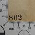 -, Etikett: Nummer; '802'