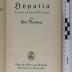  Hypatia. Ein Roman aus dem Altertum (1919)