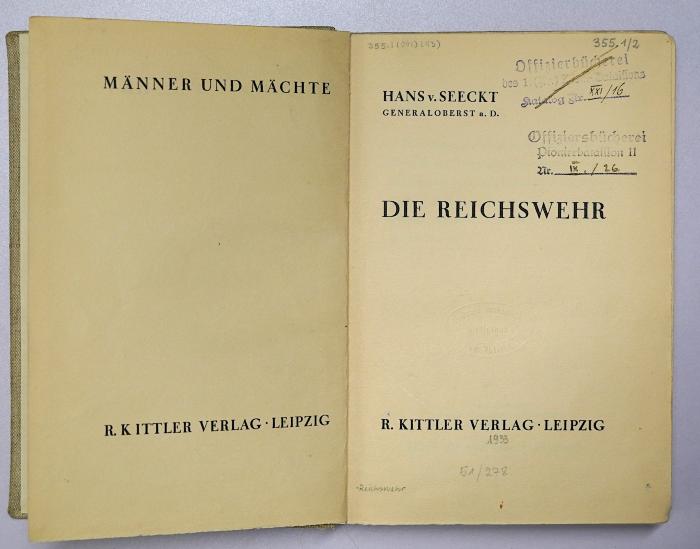 Ga 200 : Die Reichswehr (1933)