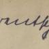 -, Von Hand: Autogramm; '[v.] Arentschildh'