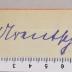 -, Von Hand: Autogramm; '[v.] Arentschildh'