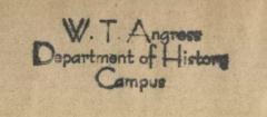 - (Angress, Werner), Stempel: Exlibris; 'W. T. Angress Department of History Campus'. 