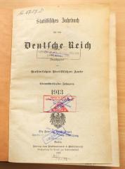 F 95a-34 (1913) : Statistisches Jahrbuch für das Deutsche Reich / hrsg. vom Kaiserlich Statistischen Amte. – 34. Jg. 1913. – Berlin : Puttkammer & Mühlbrecht, 1913 (1913)