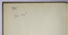 - (Falkenstein, Franz), Von Hand: Nummer; '721.'. 
