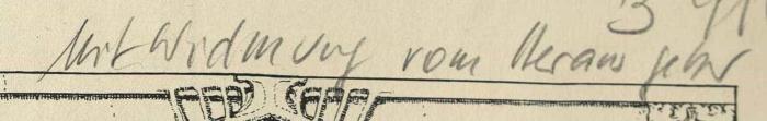 - (Dolezalek, Alexander), Von Hand: Annotation; 'mit Widmung vom Herausgeber'. 